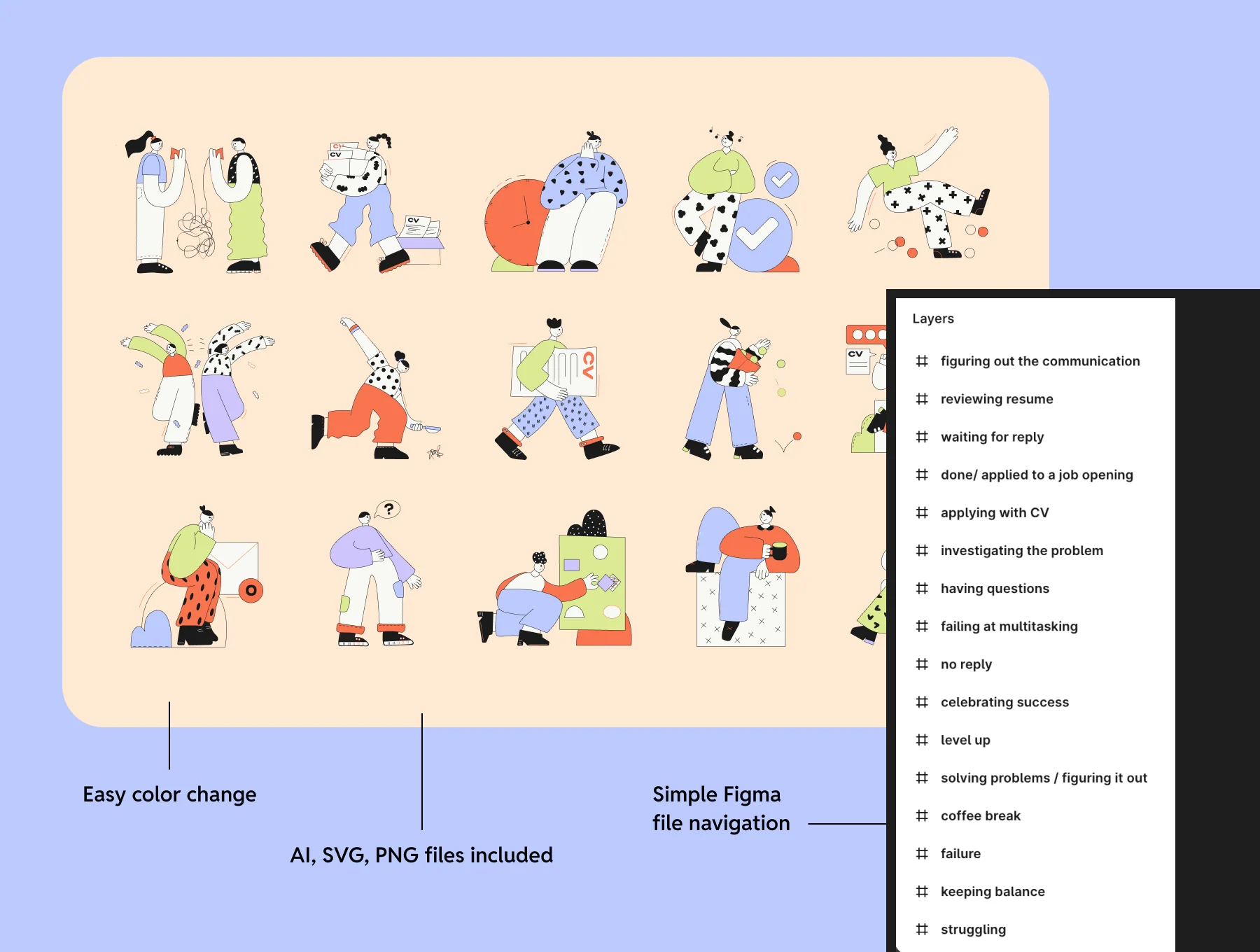 40+ vibrant HR website illustrations! 4