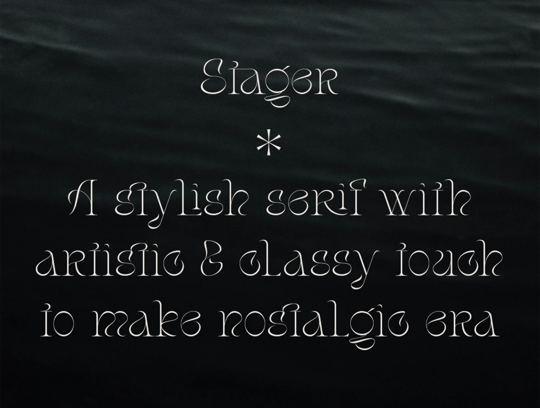 Stager - Unique Classy Serif 5