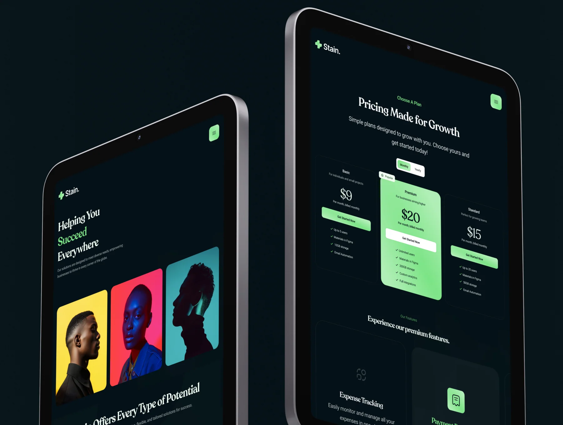 Stain - Saas Website Template 3