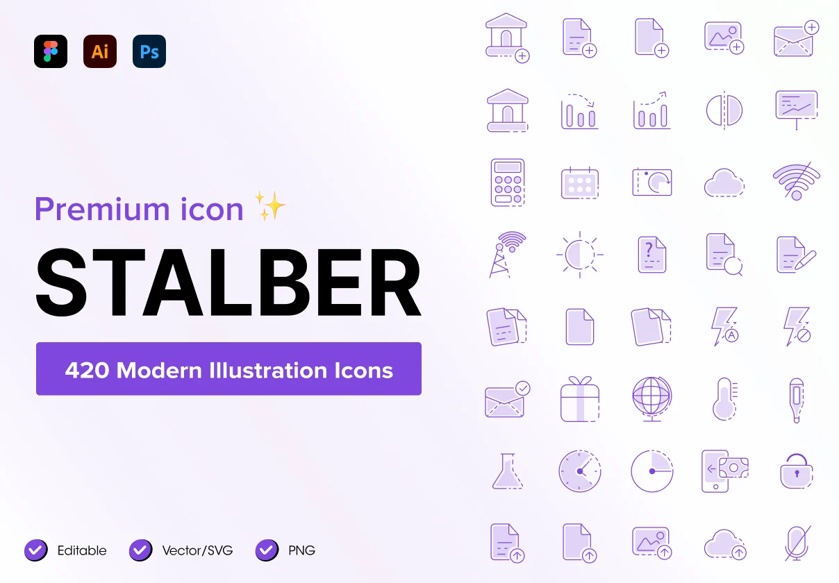 Stalber Illustration Icon Set