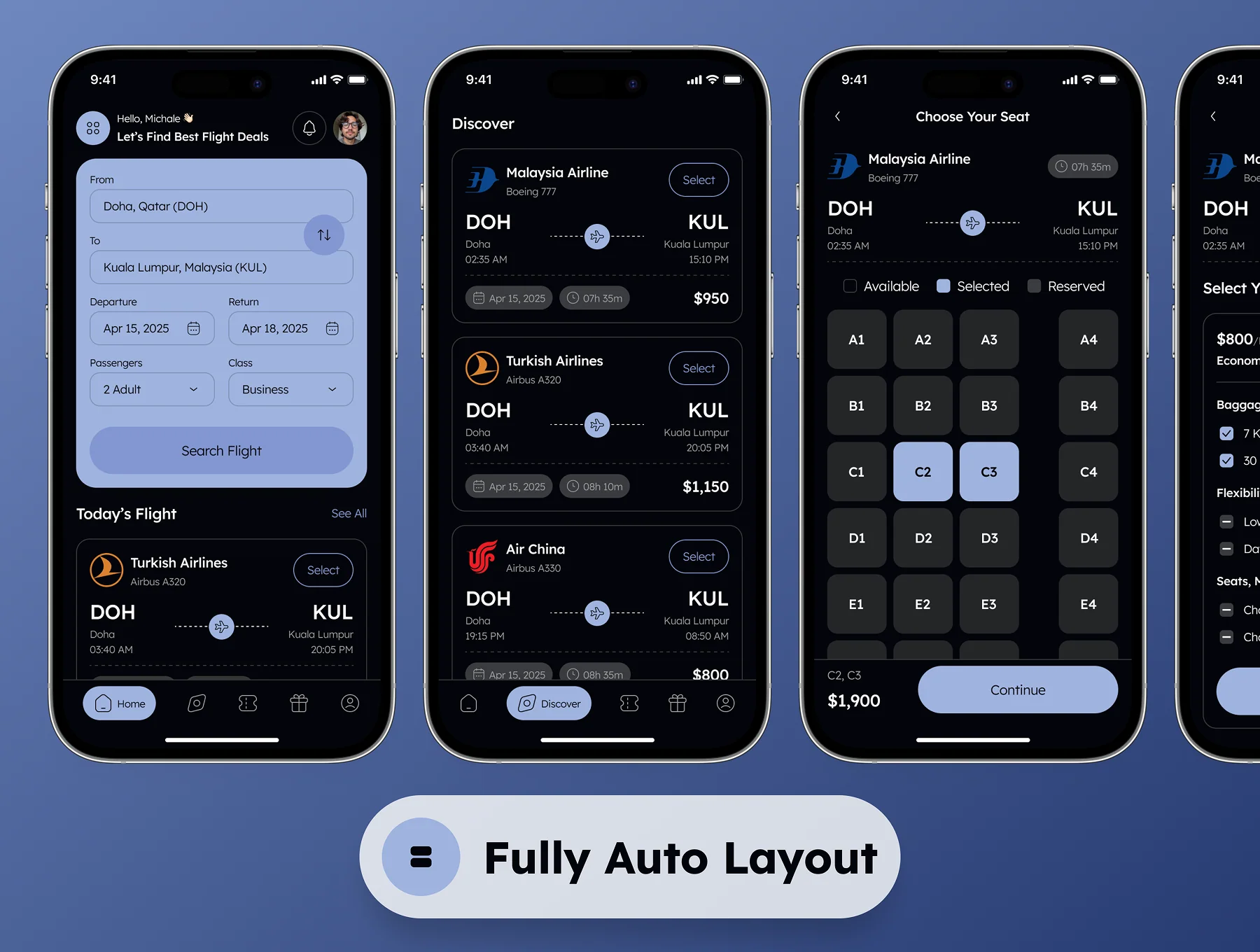 StarGO - Flight Ticket Booking App UI Kit 4