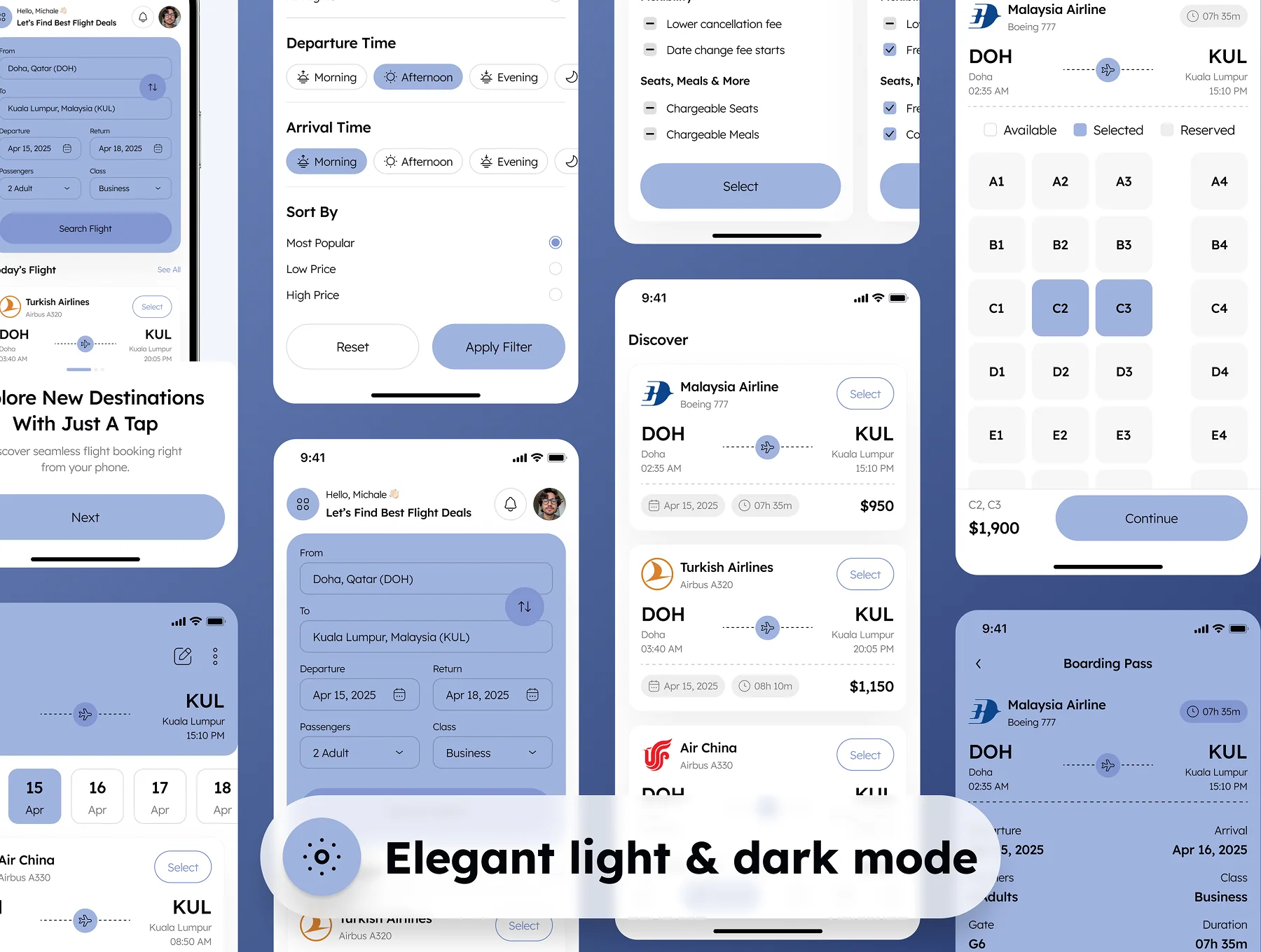 StarGO - Flight Ticket Booking App UI Kit 7
