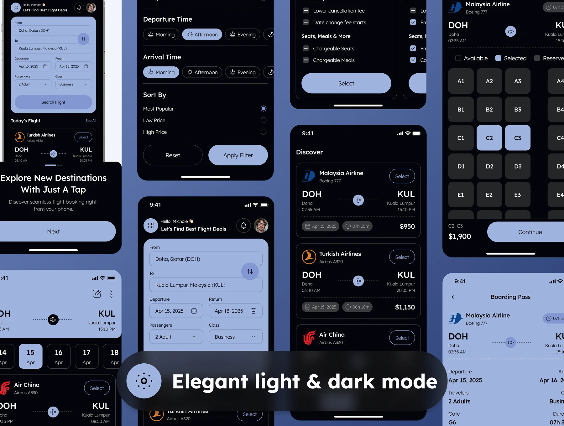 StarGO - Flight Ticket Booking App UI Kit 8