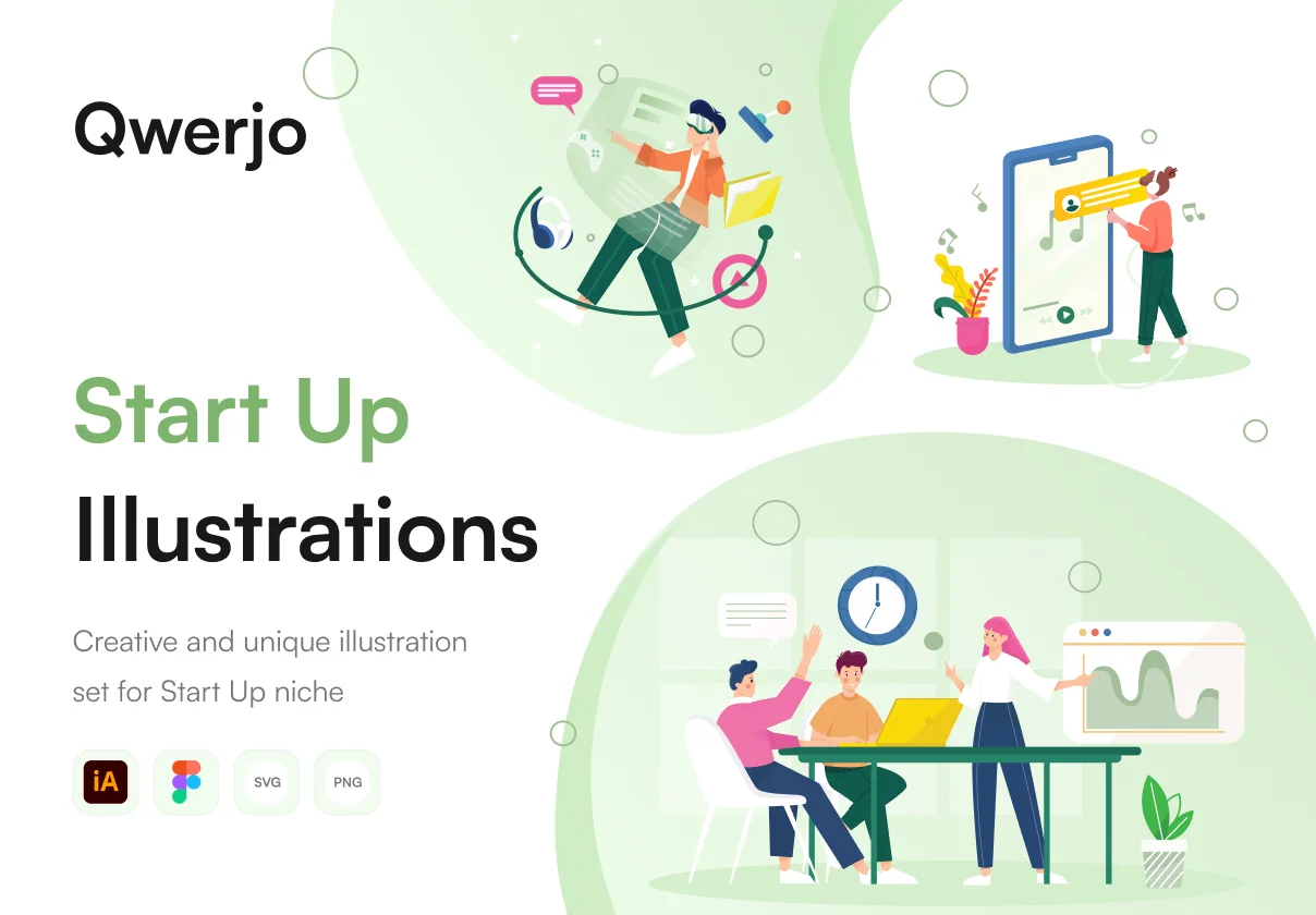 Qwerjo - Start Up Illustartion Kit