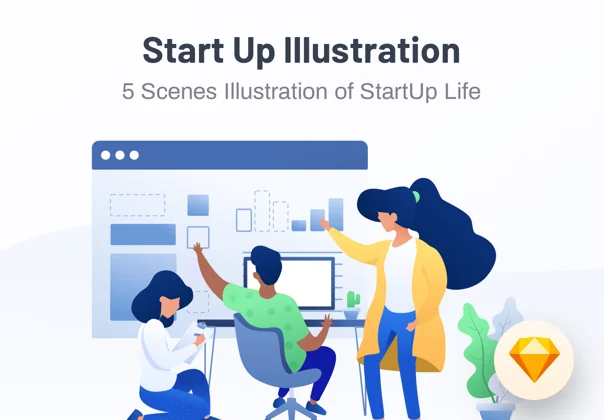 Sprint Start Up Illustrations