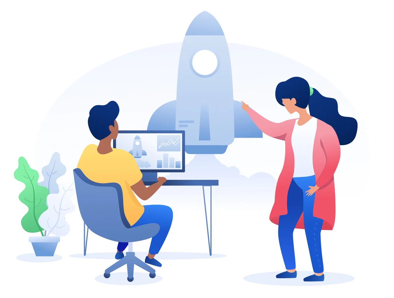 Sprint Start Up Illustrations 3