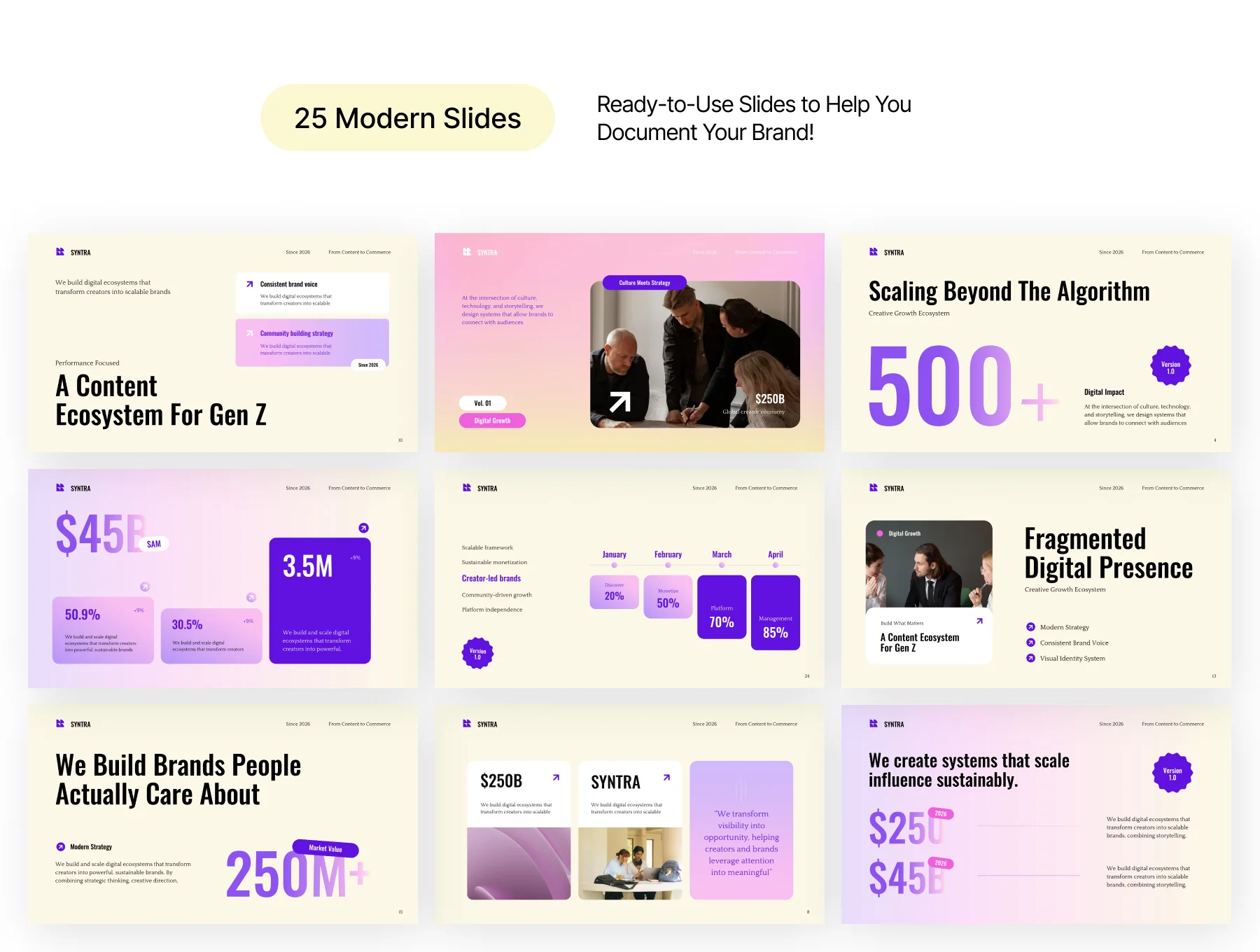 Startup Brand Pitch Deck Template 3