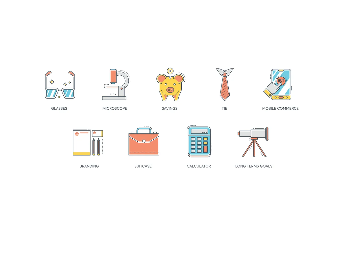 89 Startup Icons | Color Line Series 6
