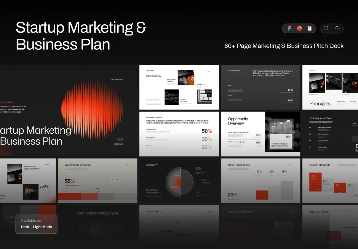 Startup Marketing & Business Plan Deck