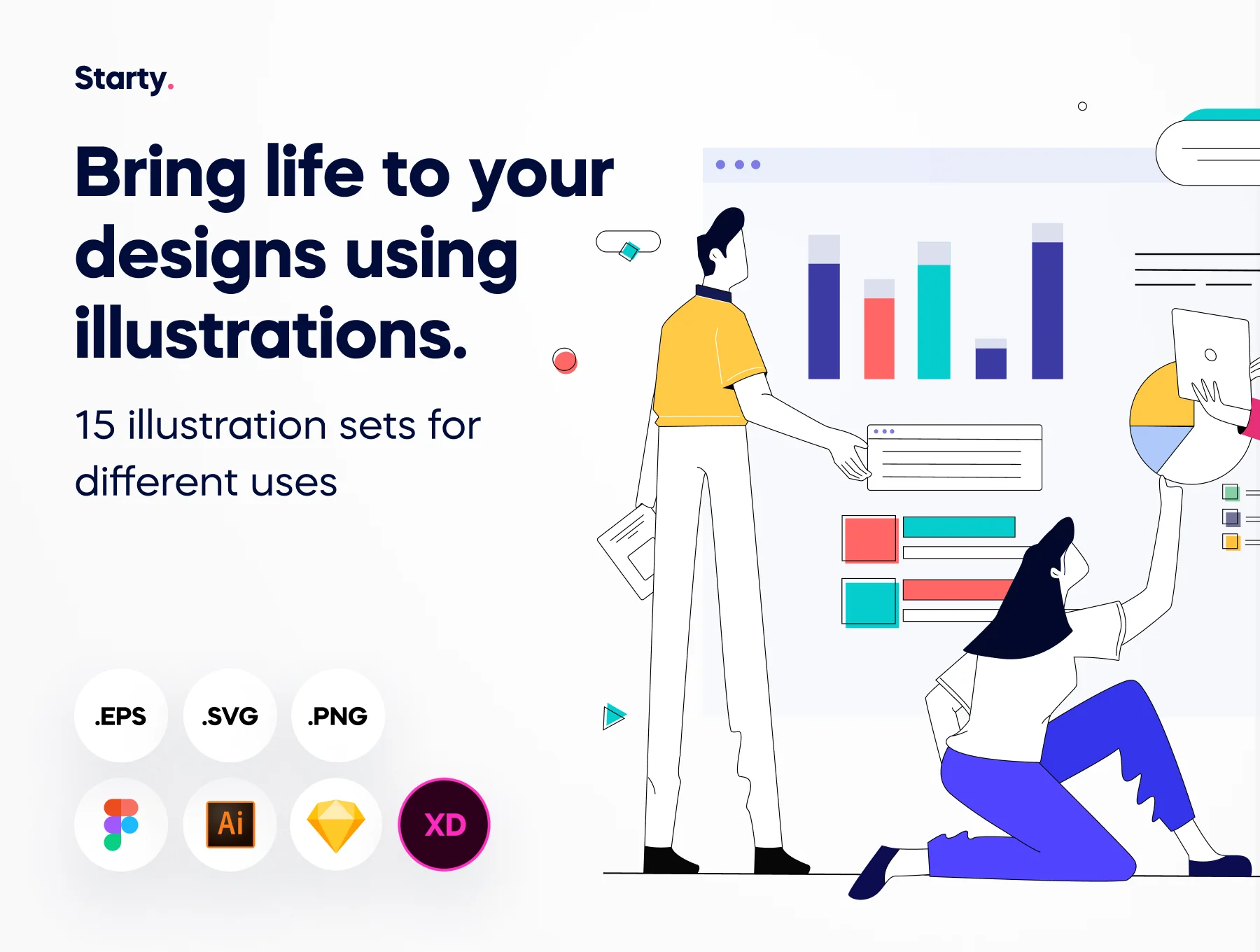 Starty - Startup Illustration Pack