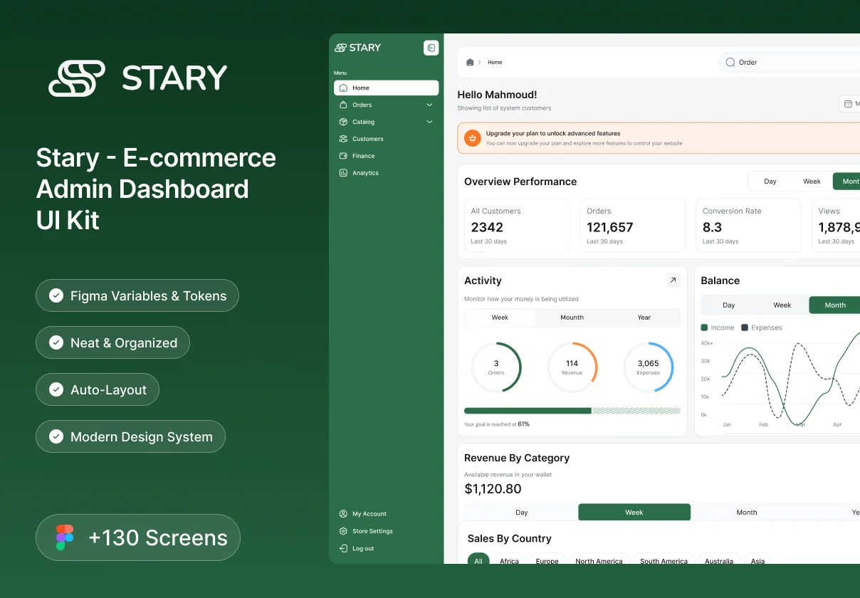 Stary - E-commerce Admin Dashboard UI Kit