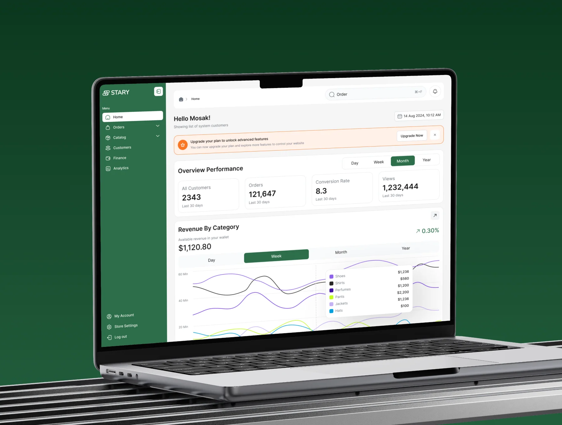 Stary - E-commerce Admin Dashboard UI Kit 3