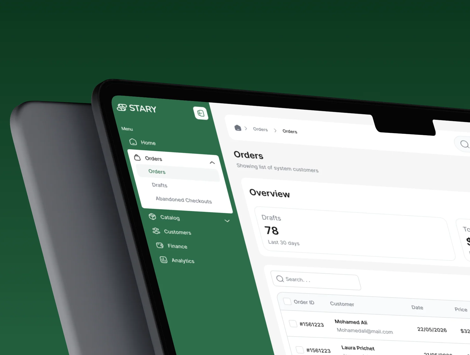 Stary - E-commerce Admin Dashboard UI Kit 4