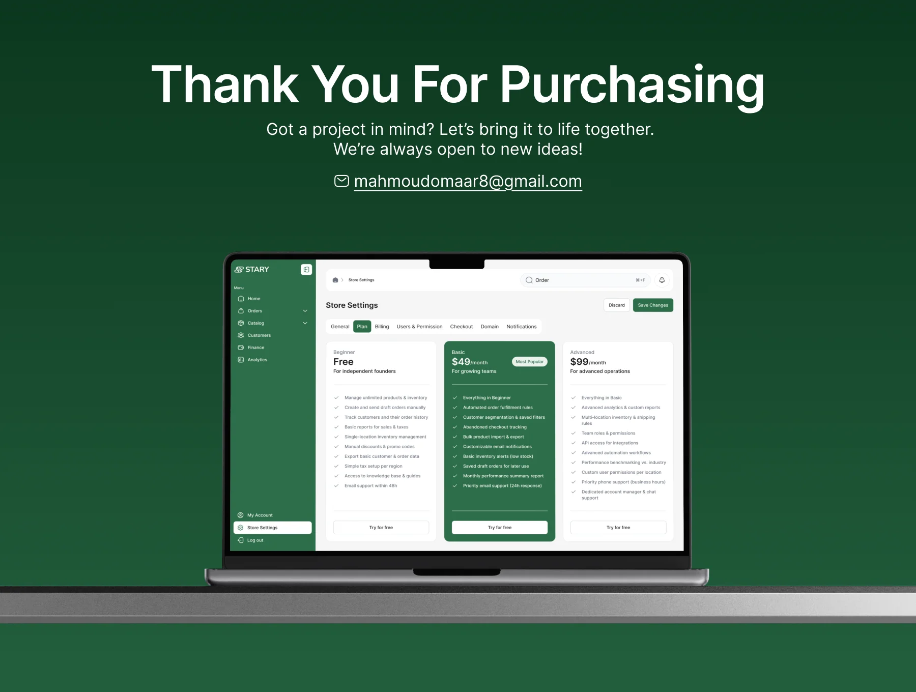 Stary - E-commerce Admin Dashboard UI Kit 6