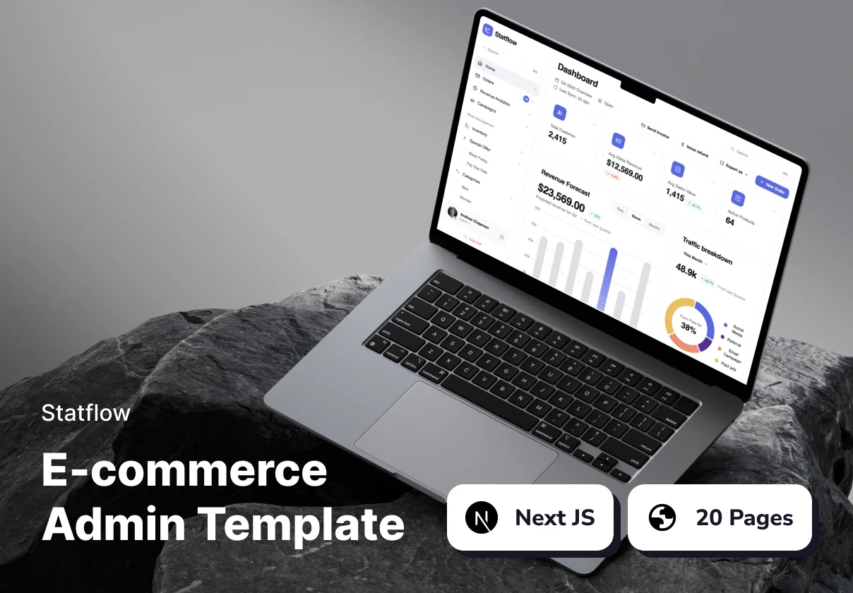 Statflow - E-commerce Admin Website Template