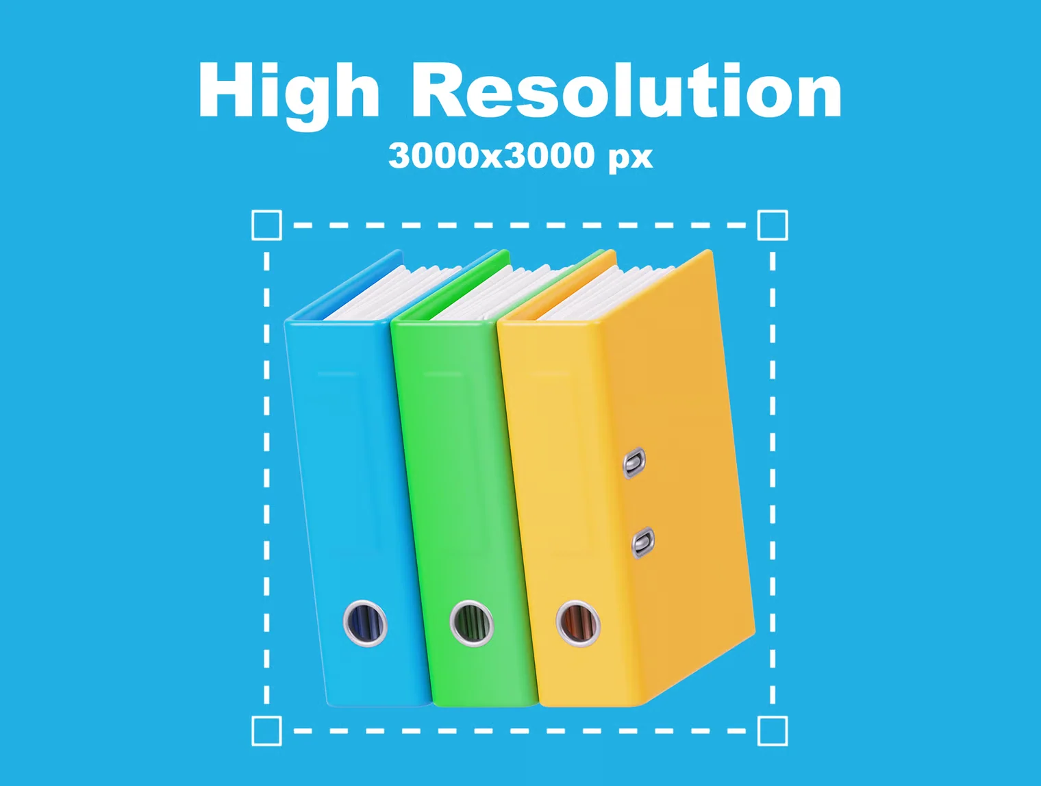 Stationery 3D Icon Set 3