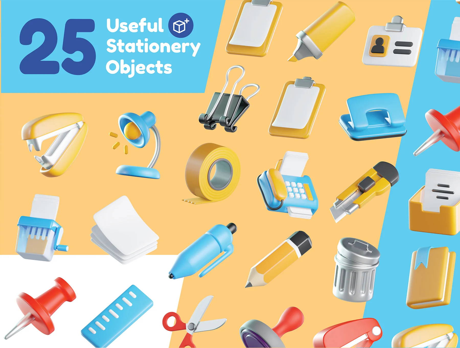 Stationery 3D Icons 5