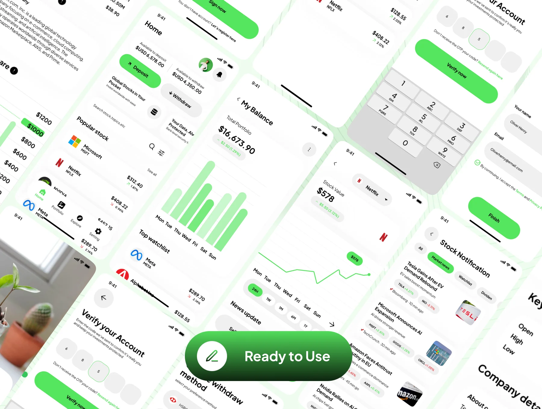 Statora - Stock Investment Platform App UI Kit 7