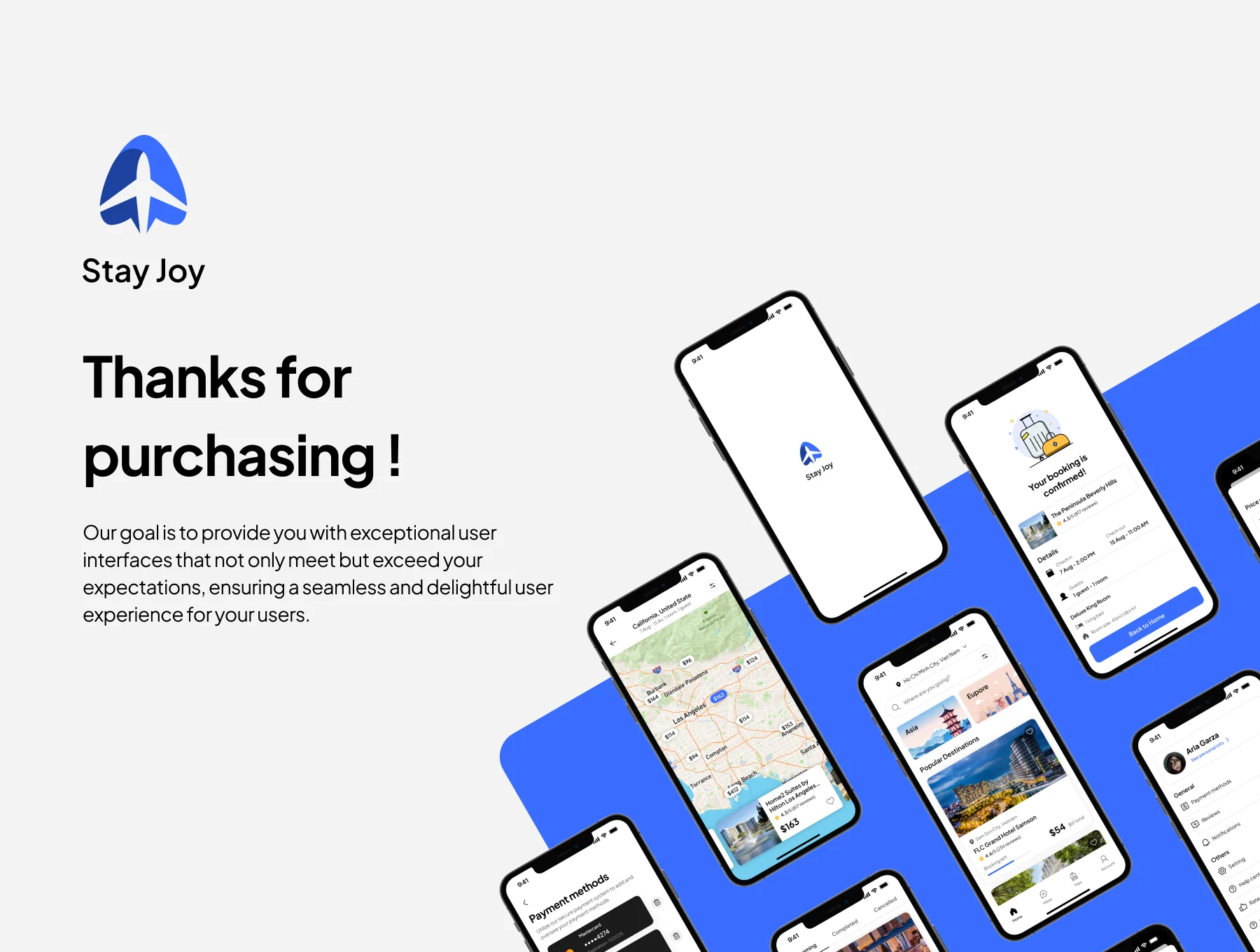 Stay Joy - Hotel Booking Mobile App UI KIT 6