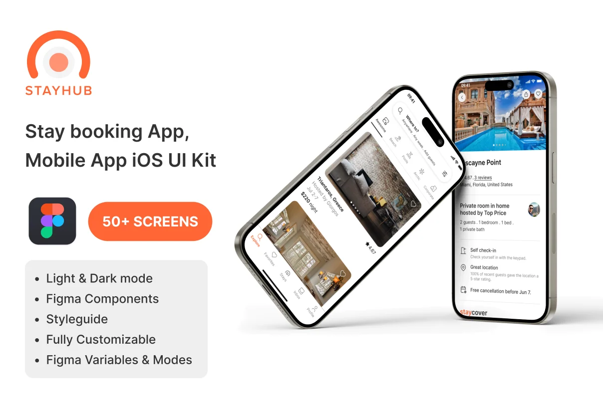 Stayhub iOS Figma UI Kit