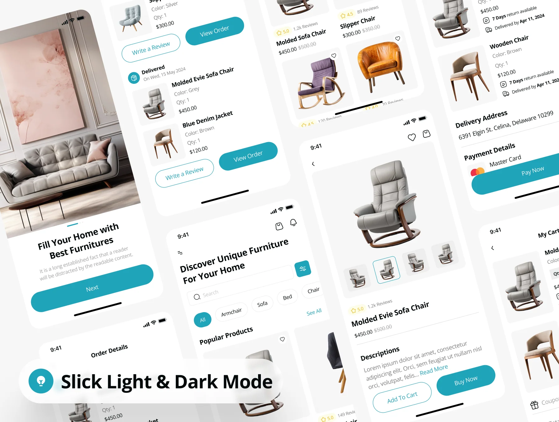 Stean - Furniture Ecommerce App UI Kit 3