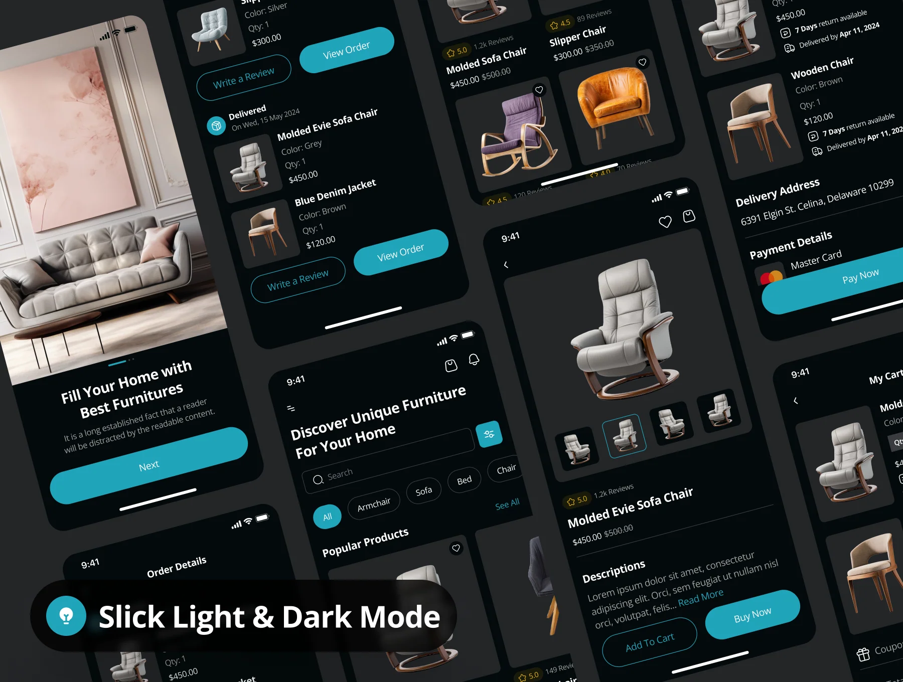 Stean - Furniture Ecommerce App UI Kit 4