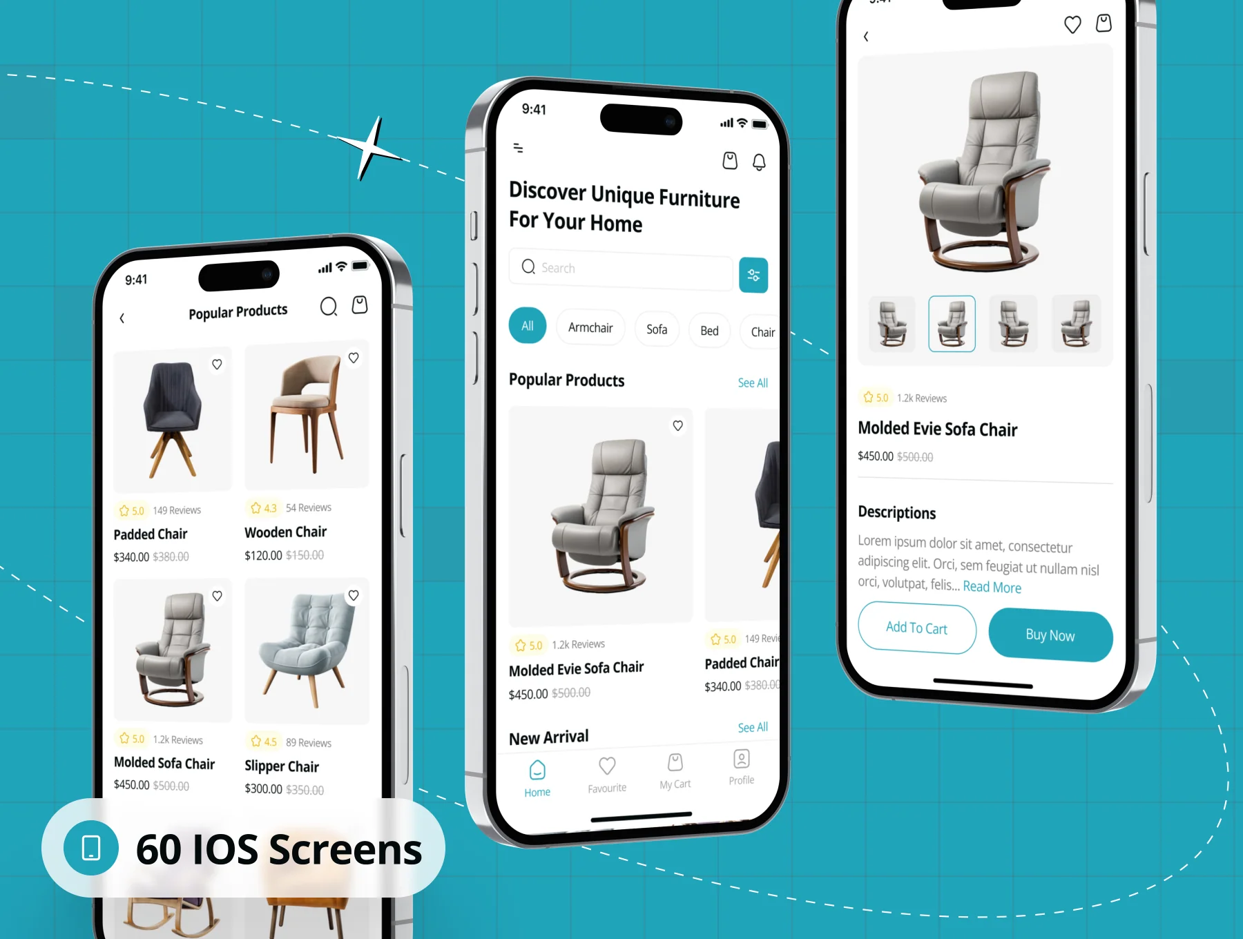Stean - Furniture Ecommerce App UI Kit 7