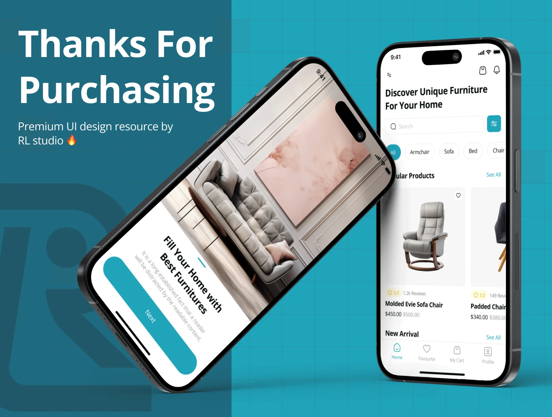 Stean - Furniture Ecommerce App UI Kit 8