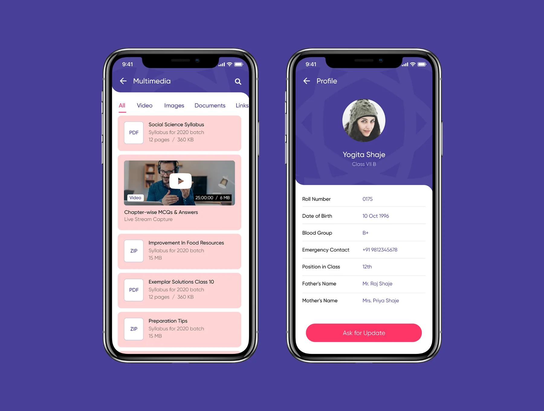 Stellar School App - Student UI Kit 6