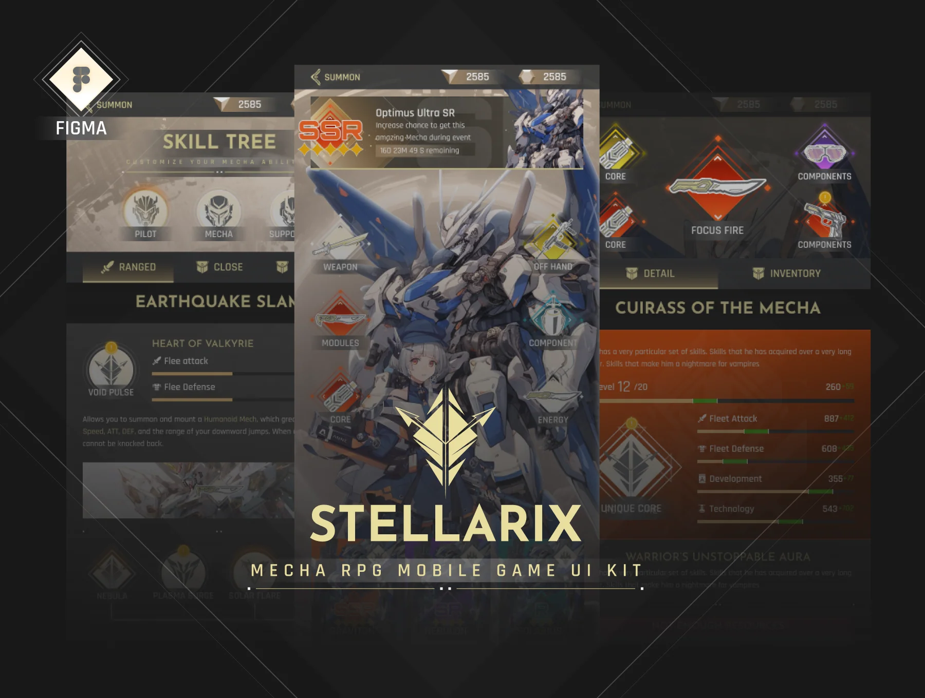 Stellarix Mobile Game UI Kit