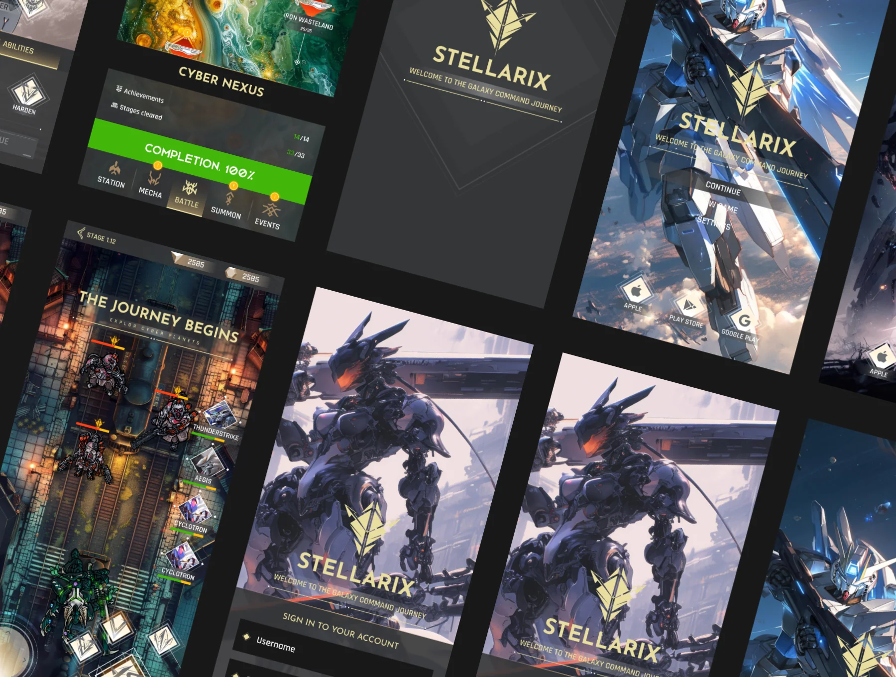 Stellarix Mobile Game UI Kit 4