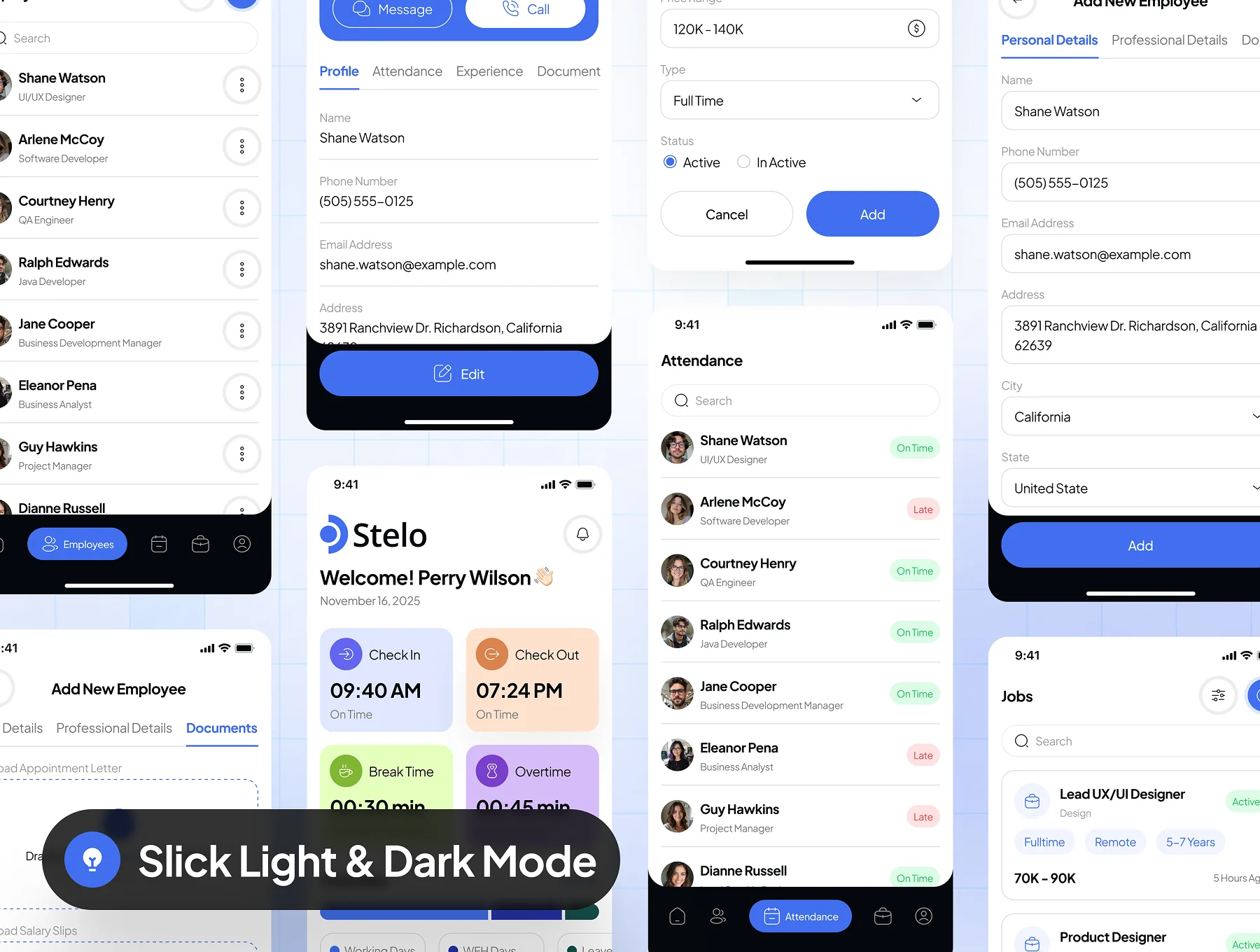 Stelo - HR Management App UI Kit 5