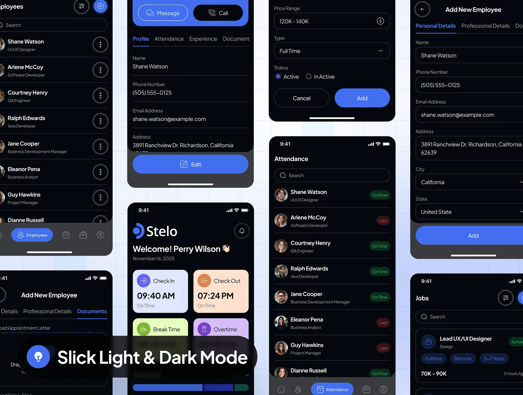 Stelo - HR Management App UI Kit 6