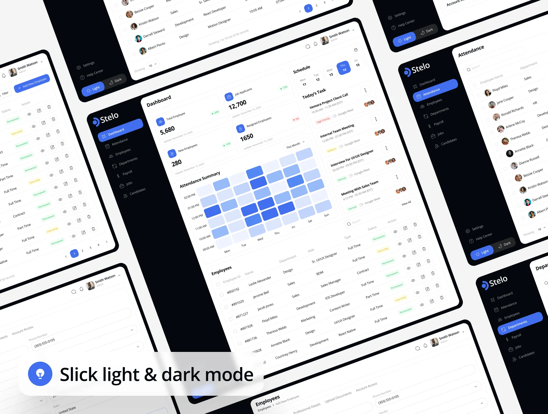 Stelo - HR Management Dashboard Admin UI Kit 3
