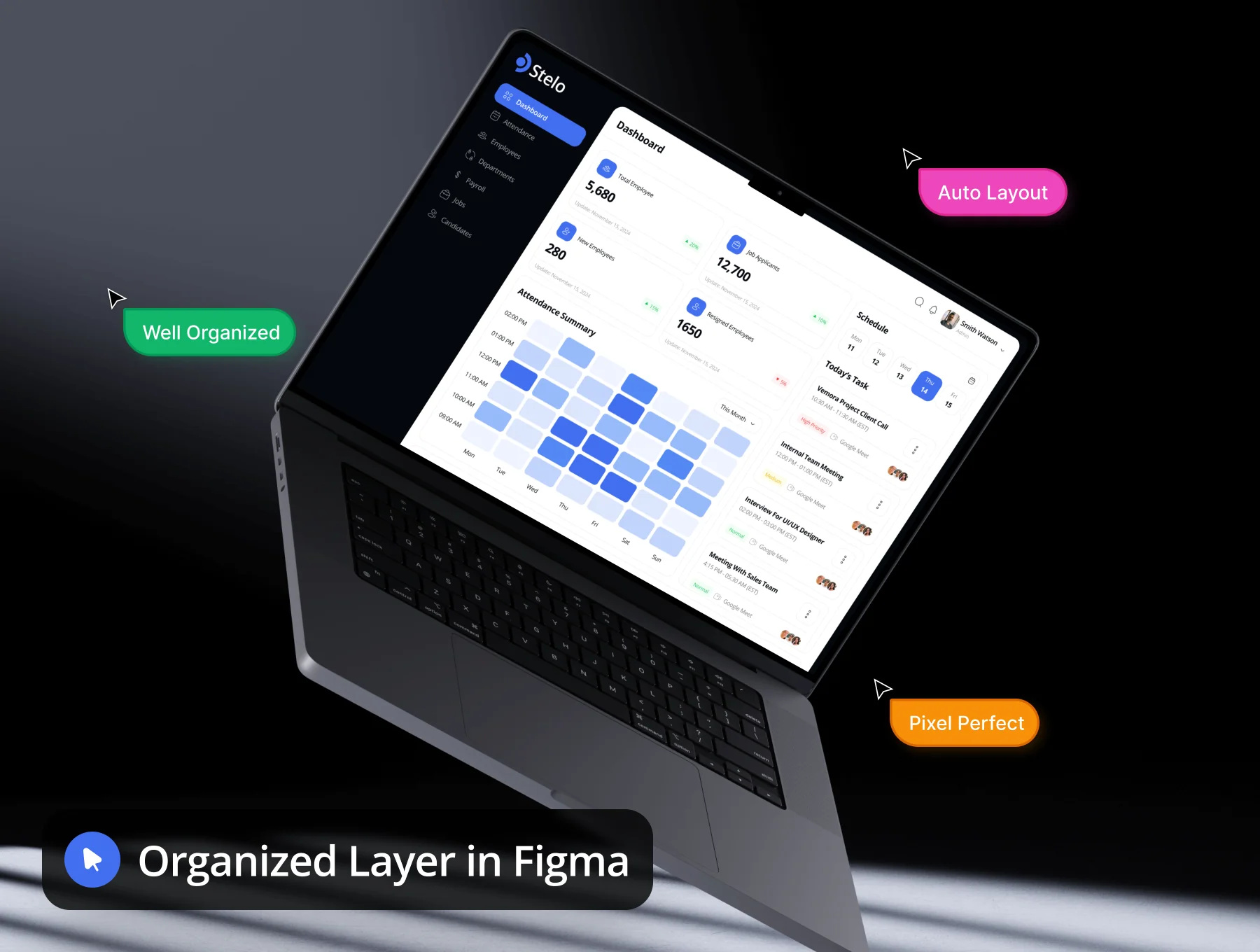 Stelo - HR Management Dashboard Admin UI Kit 5