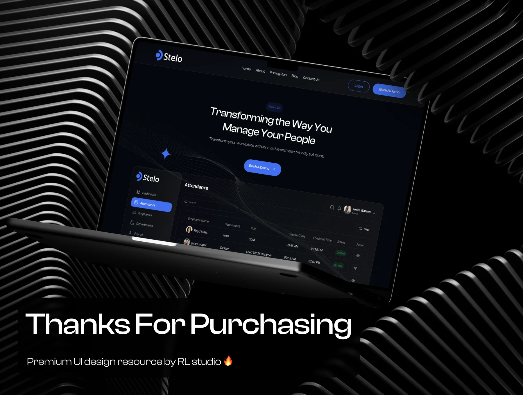 Stelo - SaaS HRMS Website UI Kit 8