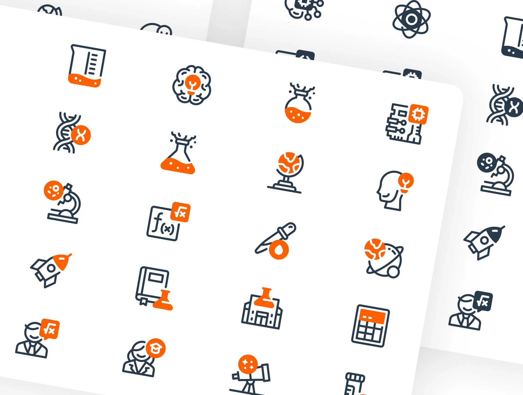 STEM Day Learning Icon Set 2