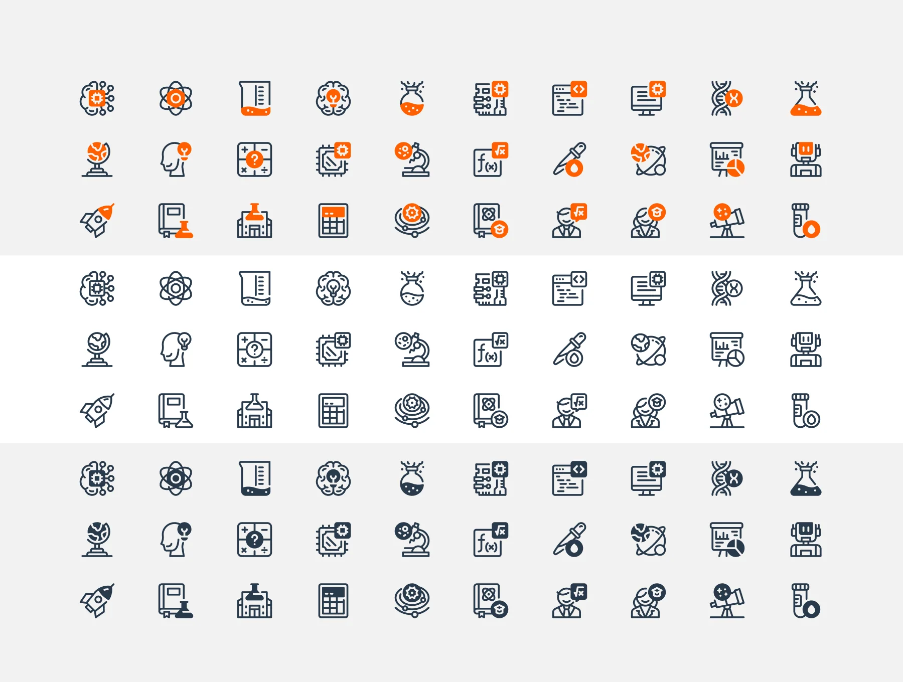 STEM Day Learning Icon Set 5
