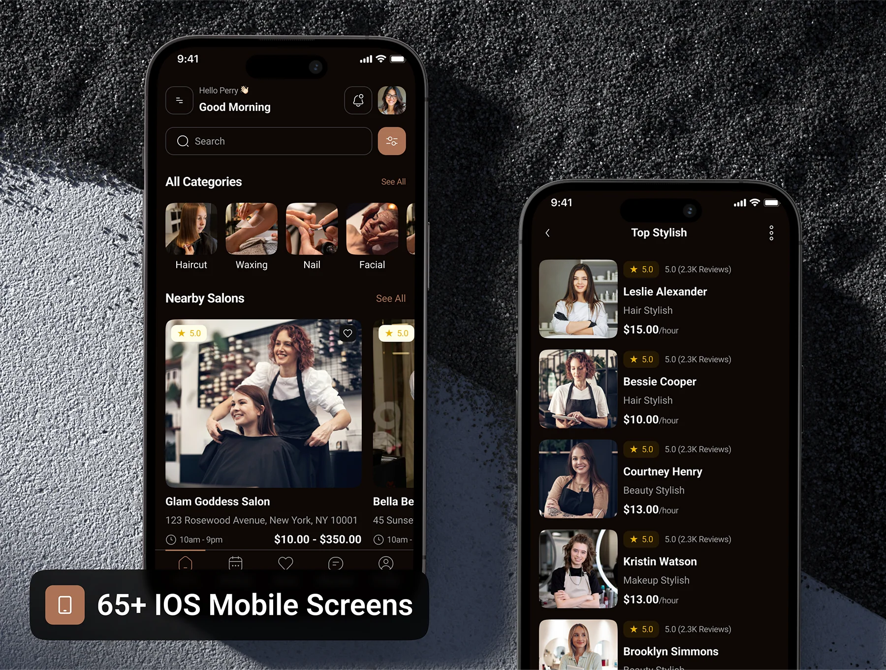 Stenz - Beauty Service App UI Kit 9