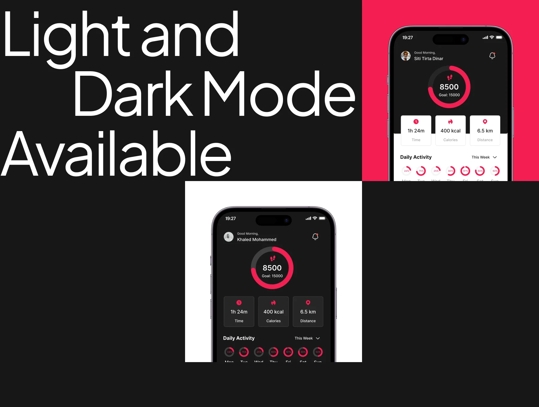 Step Tracker App UI Kit 6