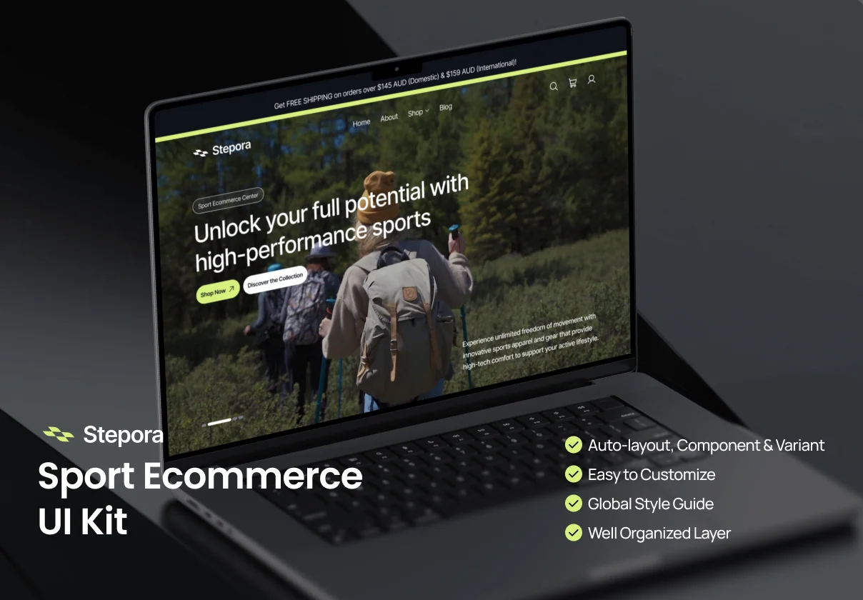 Stepora - Sport Ecommerce UI Kit