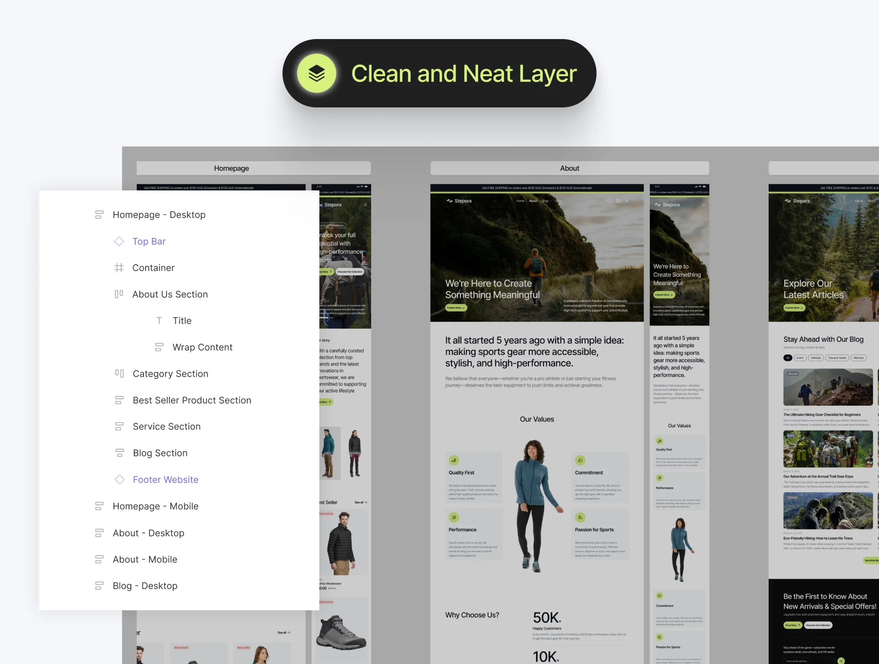 Stepora - Sport Ecommerce UI Kit 5