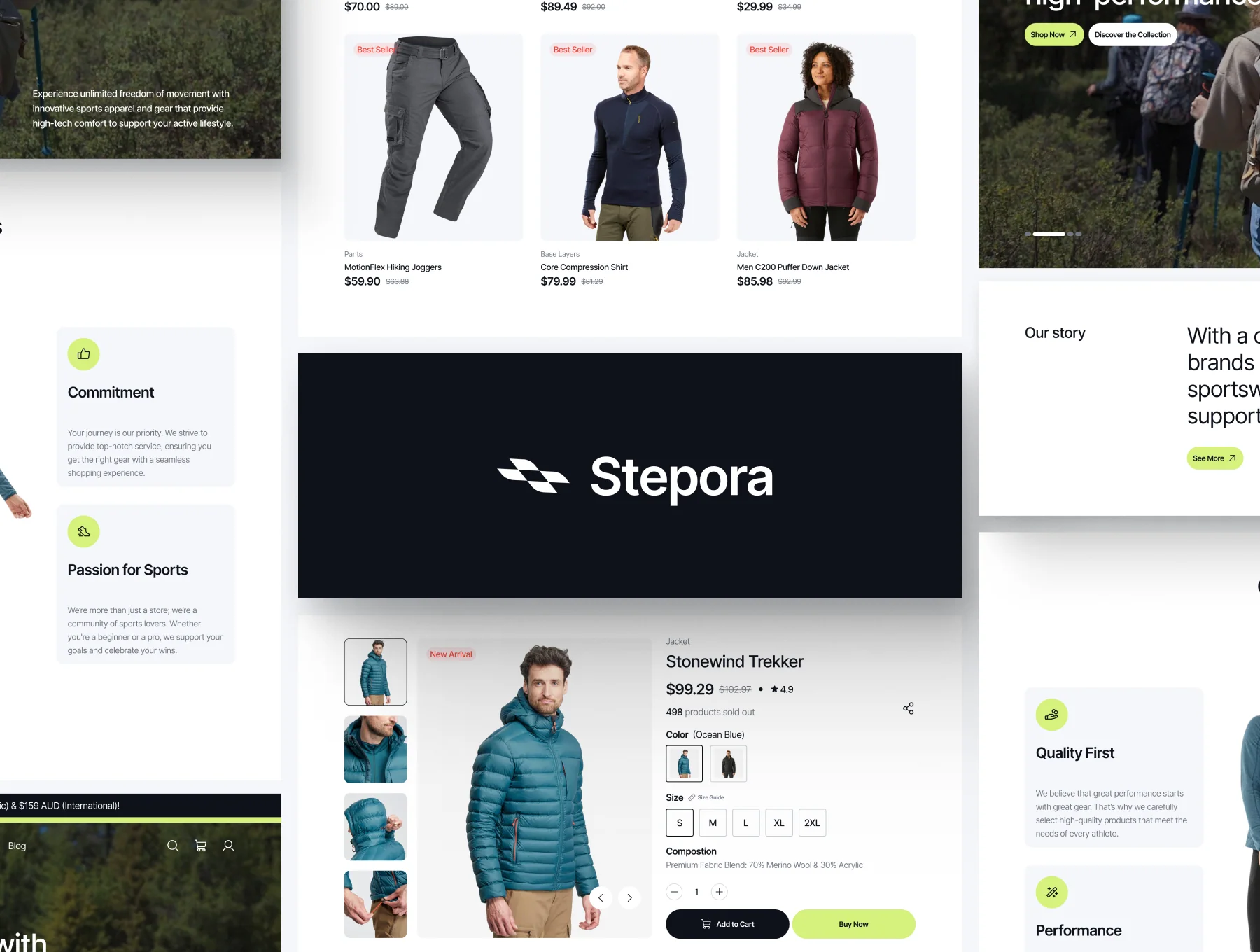 Stepora - Sport Ecommerce UI Kit 6