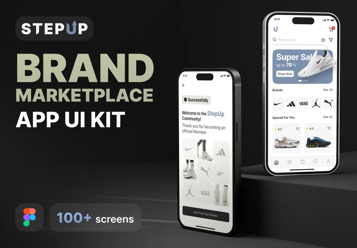StepUp - Brand Marketplace Apps UI KIT