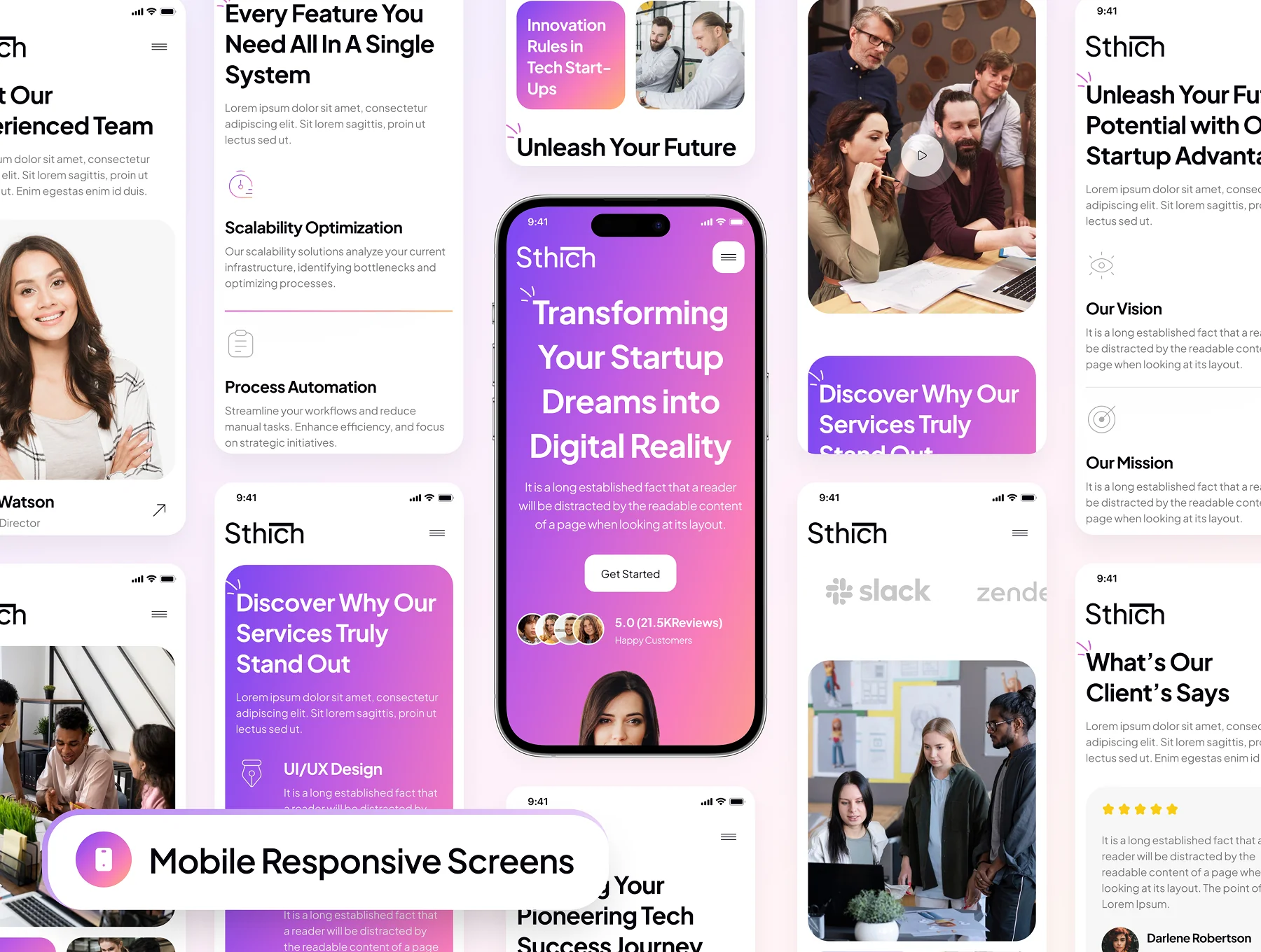 Sthich - IT Startup Website Framer Template 9