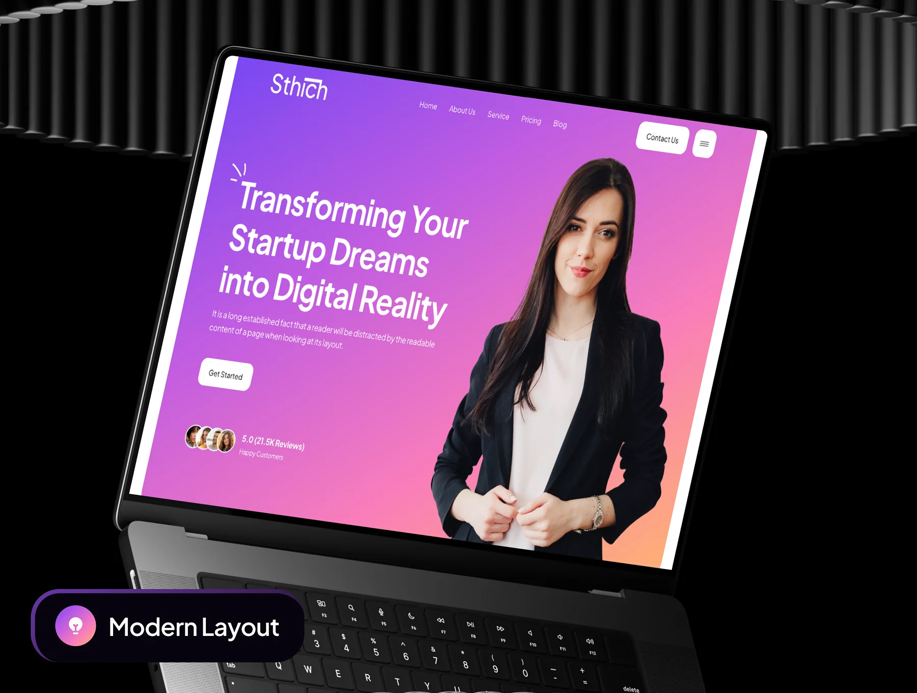 Sthich - IT Startup Website Framer Template 7