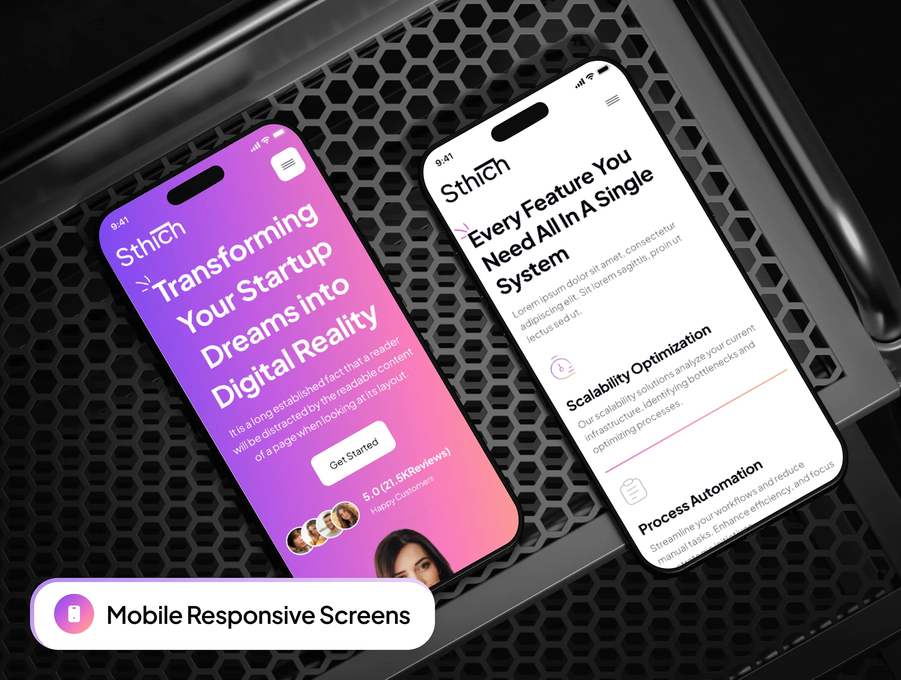 Sthich - IT Startup Website Framer Template 8