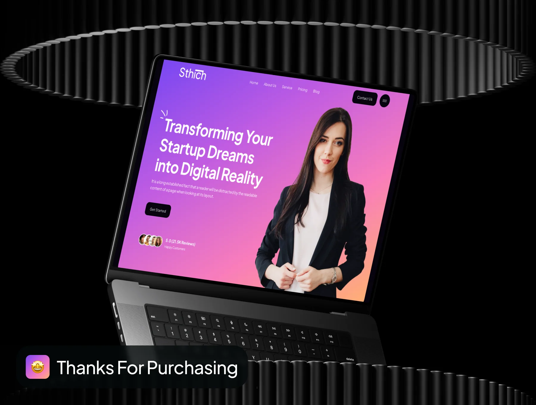 Sthich - IT Startup Website UI Kit 8