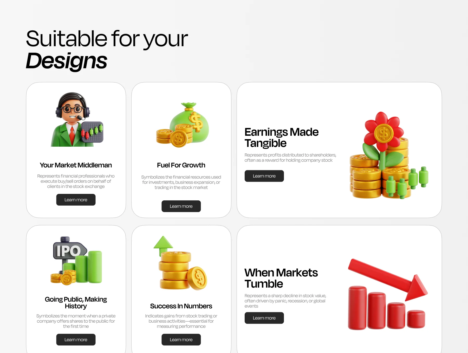 Stock Market 3D Icon Pack 3