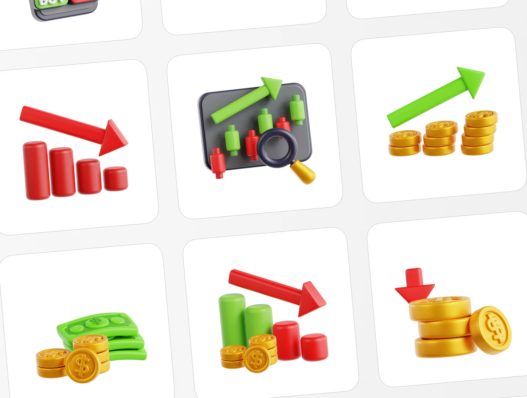 Stock Market 3D Icon Pack 5